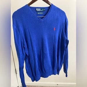 Polo Ralph Lauren V Neck Sweater Blue